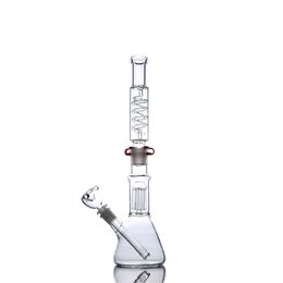 water pipe parts Canada - Multi Accessories Hookah Dab Oil Rig Bongs Two Parts Water Pipe 14mm Joint Banger Hookah Glass Bongs