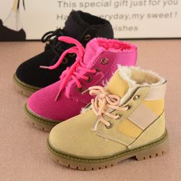 Kaufen Sie im Großhandel Kinder Junge Gelbe Stiefel 2019 zum Jungen Xxp8 Leder 2018 Martin Herbst Winter Mädchen Stiefel
