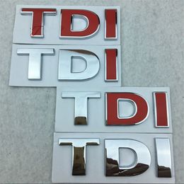 Car 3D TDI Logo Rear Boot Badge Emblem Sticker Decal