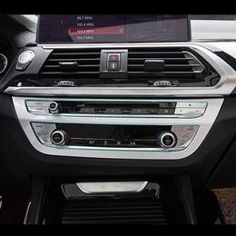 ABS Centre Console Air Conditioning CD Frame Decoration Cover Trim For BMW X3 G01 G08 2018 Car Interior Styling