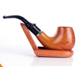 Resin Imitated Red Wood Philtre Pipe, Old Wood Coloured Portable Pipe