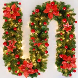 DIY Christmas Decorations Rattan Bar Tops Ribbon Christmas Home Decoration Garland Christmas Tree Ornaments 2.7m WX9-1048