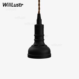 vintage pendant light aluminum black oxide finish SINGER suspension lamp shop hotel restaurant dinning room cafe bar loft office lighting