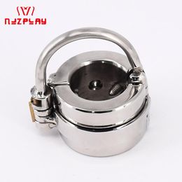 2022 Mens Penis & Ball Locking Chastity Devices Male Spiked Ball Stretcher Stainless Steel Bondage Metal Cock And Scrotum Rings