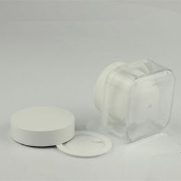 50g Double Wall White Jar Cosmetic Container Empty Cream Jar ,60ml Plastic Cosmetic Lotion bottle F1317