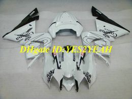 Custom Motorcycle Fairing kit for KAWASAKI Ninja ZX10R 04 05 ZX 10R 2004 2005 ABS white black Fairings set+Gifts KM11