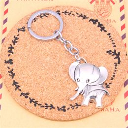 Keychain big ears elephant Pendants DIY Men Jewellery Car Key Chain Ring Holder Souvenir For Gift