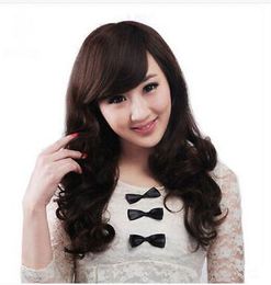 FIXSF900 long fashion dark brown wavy curly cosplay Hair wig Wigs for women