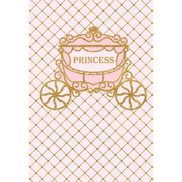 Princess Carriage Baby Shower Backdrop Light Pink Newborn Photography Props Girl's Birthday Party Photo Booth Background Customized