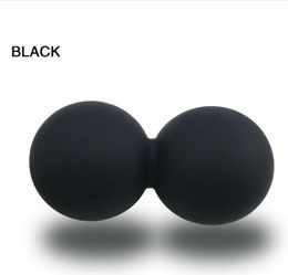 multi-function hard relaxing yoga massage balls hockey peanut ball double ball wrist power grip trainer body neck massager wholesale