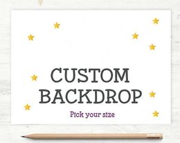 Custom Photography Backdrops Vinyl Oxford Polyester Cloth Photo Studio Backgrounds Personalised Birthday Wedding Party Back Drop Printing