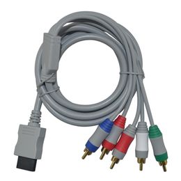 Component AV Cable 5 RCA Video & Stereo Audio A/V Cord Wire to HDTV for Wii WiiU DHL FEDEX UPS FREE SHIPPING