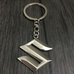 Mode Suzuki Logo Auto Keychain Schlüsselanhänger Auto Embleme 3D schlüsselhalter Autoschlüssel Fob Auto Teile Für Suzuki Swift SX4 Grand Vitara