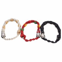 Bracelet bead smoking pipe for sneak a toke discreet wooden rasta screen wristband pipe for smoking 0C