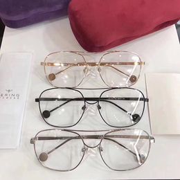 High-quality fashional metal big-rim frame star-style prescription glasses 54-17-146 gold silver black fullset case OEM factory outlet