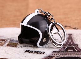 Fashion Motorcycle Helmets Key chain New Cute Safety Helmet Car kry ring men Keychain gift Jewellery key holder