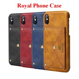 Royal Cell phone Case For iPhone X Wallet Cover Samsung Galaxy TPU Material Cell phone Case Support ZPG0065