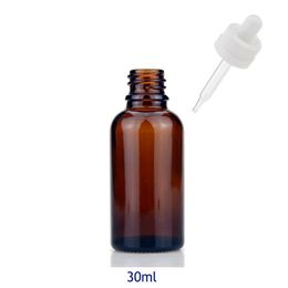 Lot of 660pcs Amber Glass Liquid Pipette Bottles Eye Dropper Aromatherapy Empty Bottles 30ml DHL Free Shipping