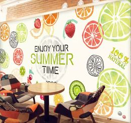 Fruit wallpaper,Seamless Floral Pattern,3D modern murals for the living room store kitchen background wall silk cloth