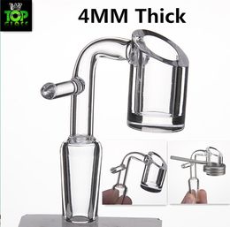 NEW4MM Thick Quartz Banger Enail Domeless With Hook Electronic Quartz Banger Nail For 20mm Heating Coil Glass Bongs Water Pipes Dab Oil Rigs