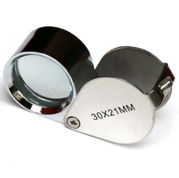 Fast Shipping 30x21mm Jewellers Eye Magnifying Glass Magnifier Loupe party gifts LX3401