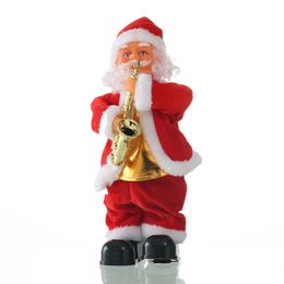 Christmas doll electric Santa step singing decorations Santa children's gifts ornaments Toy