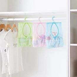 2018 New Multi-function Space Saving Hanging Mesh Bags Clothes Organiser Home Helper