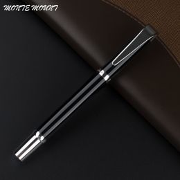 MONTE MOUNT High Quality Office School Stationery Black silver clip roller ball pen