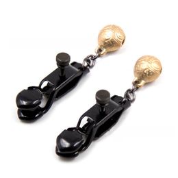 Stainless Steel Vaginal Nipple Clamps Golden Bells Labia Clitoris Breast Clip Massage Sex Toys For Couple
