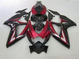 100 injection molding black red alstare corona fairing kit for suzuki 2006 2007 gsxr 600 750 k6 gsxr600 gsxr750 06 07 bodywork fr96