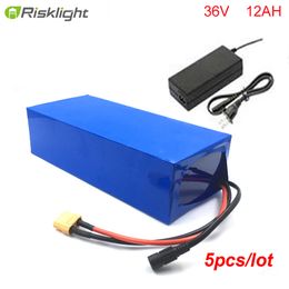 5pcs/lot Newest rechargeable Customised 36v Waterproof battery 36v 12ah lithium battery pack for electric tricycle