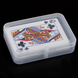 Transparent Playing Cards Plastic Box PP Storage Boxes Packing Case Wholesale