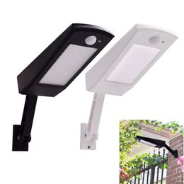 Lampada da 48 luci solari con sensore di movimento a LED Lampada da 900LM per parete esterna da giardino Bastone girevole impermeabile con quattro modalità