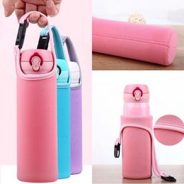 Portable Design High Quality Fabric Sports Bottle Cover Neoprene Insulator Sleeve Bag Glass Water Bottle Cover Thermos Case