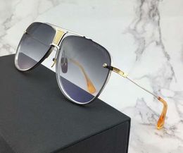 Sonderedition Sonnenbrille zum 20-jährigen Jubiläum in Silber, Gold, Grau, Verlaufsglas, Pilotensonnenbrille mit Box