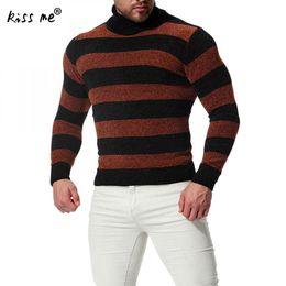 Winter Thick Warm Long Sleeve Sweater Men Turtleneck Mens Sweaters Slim Fit Pullover Men Classic Cotton Knitwear Pull Homme 2018