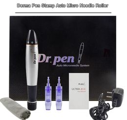 A1-C Dr Pen Derma Pen Microneedle System Adjustable Needle Lengths 0.25mm-3.0mm Electric Dermapen +10pcs 12 Needle Cartridge