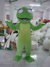 2018 Discount factory sale Adult size Frog Mascot Costume Halloween Christmas Birthday Green Frog Celebration Carnival Dress