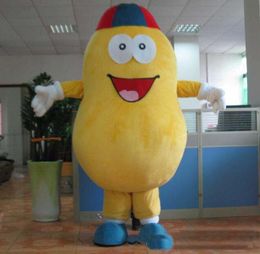 Factory direct sale an adult peanut mascot costume for adult to wear