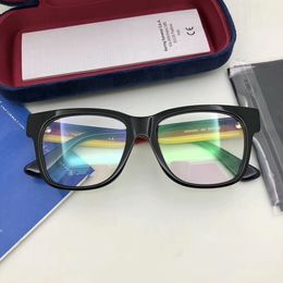 NEW0342O glasses muti-color stripe plank Eyeglasses Frame temple designer square fullrim for prescription myopia presbyopia goggles fullset case