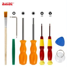 9 in 1 Switch Screwdriver Kit With 3.8mm 4.5mm Screw Driver Tools for NES SNES N64 DS Lite GBA Game and Consoles Repair 100set/lot