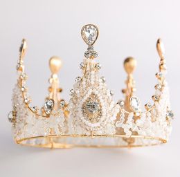 Crown, head, bride, grand crown, European style wedding dress, bridal headwear, air crown.