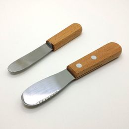 Stainless Steel Cutlery Spatula Butter Knife Scraper Spreader Breakfast Tool Kitchen Accessory Wholesale Free Shipping QW8382