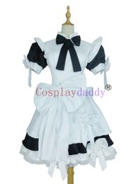 Classical Black Maid Halloween Lolita Dress Cosplay Costume