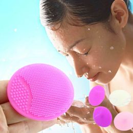silica gel sponge Canada - Wash Pad Face Exfoliating SPA Blackhead silica gel Facial Clean Brush Baby Shower Bath Brushes Sponges Scrubbers