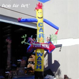 Novelty Advertising Sign Inflatable Arrowed Air Dancer Waving Arms And Fingles Guy Air Puppet Dancer For Car Washing And Advertising