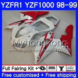 Bodywork pearl white hot For YAMAHA YZF R 1 YZF 1000 YZF1000 YZFR1 98 99 Frame 235HM.20 YZF-1000 YZF-R1 98 99 Body YZF R1 1998 1999 Fairing