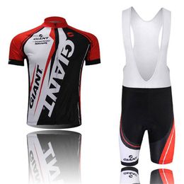GIANT team Cycling Short Sleeves jersey bib shorts sets Summer Men's Comfortable Wearable Sports uniform Mountain Bike outfits Y21032001