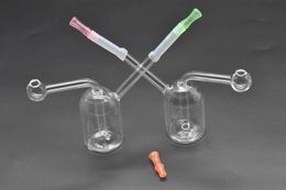 Mini oil burner water bong small Glass Bubbler Bong thick pyrex Ash Catcher Smoking Water Pipes dab oil rig ash catcher bong wholesale