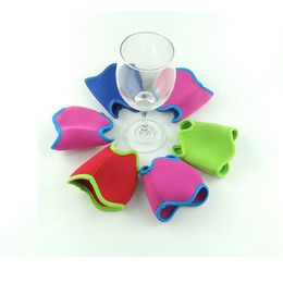 Outdoor Neoprene Red Wine Glass Holder Cooler Champagne Sleeve Summer Festival Party Club Promotional Gifts wen7054